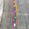 Boho Feder Haarclip mit echten Steinen und Charms